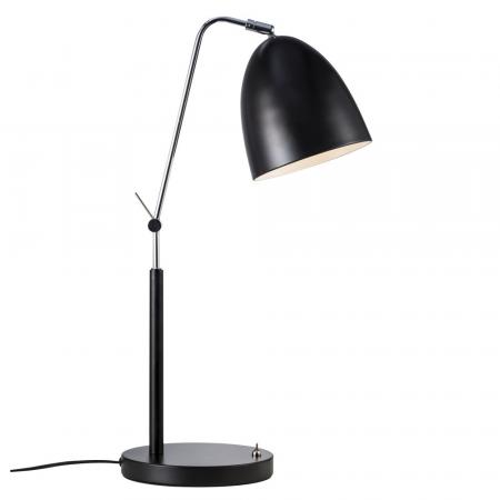 BUNDLE Nordlux Tischleuchte Alexander in schwarz mit beweglichem Leuchtkopf inkl. 2 E27 Filament Lampen mit Preisvorteil